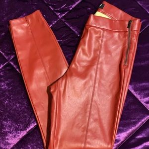 Zara Faux Leather Leggings